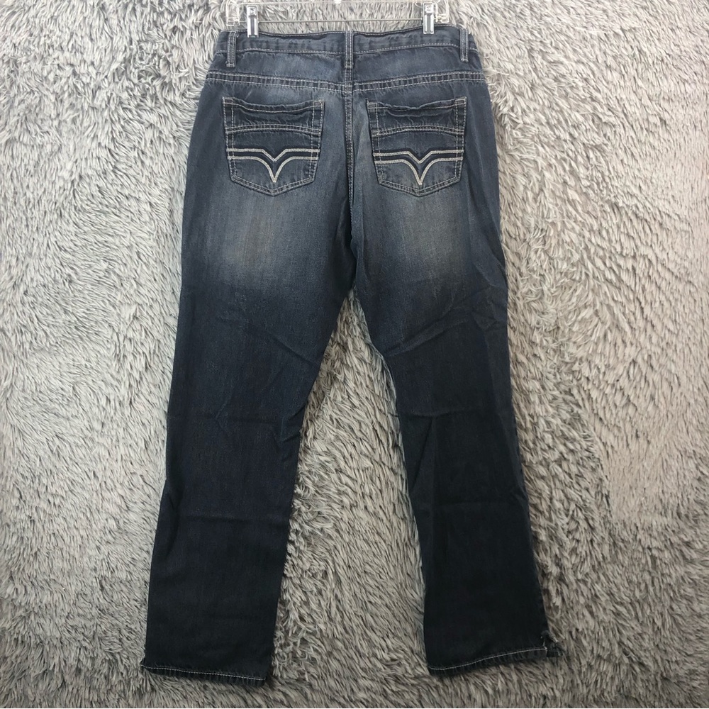 Suko Jeans Womens Size 36 Whiskered Distressed Bootcut Denim